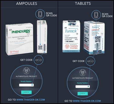 Thaiger Pharma steroids authentication check